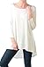 A.S Women's Rayon Span High & Low Tunic with 3/4 Sleeves-Solid-MADE IN USA