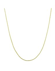 14 Karat Yellow Gold 1-mm Round Wheat Chain (18 Inch)