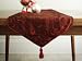 Classic Red Table Runner 90 - Embroidered Tafetta