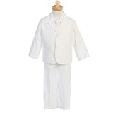 Lito Toddler Boy 4T Easter Ring Bearer White Stripe Seersucker Suit
