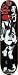 Element Barbee Remix Black Skateboard Deck - 8.0 Featherlight