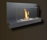LUXUS Bio-Ethanol Kamin DESIGN Gelkamin SCHWARZ St. Anton
