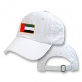 Arab Emirates White Flag Country Embroidery Embroidered Cap Hat