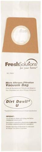 Dirt Devil 70324 Dirt Devil U, Micro Filtration Vacuum Bags, Qty 3