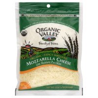 Organic Valley Cheese, Mozzarella, Organic Fancy Shredded, 6 oz, (pack of 3) 