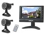 ITC 8103AE2 2x Farb Funk Nacht Kamera inkl. 7" TFT Monitor. Zwei Nachtsicht-Ger�te mit Funkempf�nger Monitor - 
