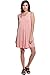 A+D® Womens Casual Flowy Stretch Loose Fit Midi Tunic Tank Dress