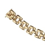 Ladies Fancy Pantera Link Bracelet in 14K Yellow Gold
