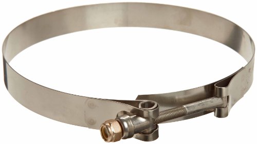 Murray Stainless Steel 300 T-Bolt Hose Clamp, Stainless Steel Screw, 5.81