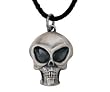 Alien Skull Pendant - Pewter - 1'' Height Alien Skull Pendant - Pewter - 1'' Height