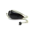 Onyx Gemstone Pendulum, Metaphysical Dowsing Tool, with Usage Card and Pouch