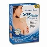 ScarAway Professional Grade Silicone Scar Treatment Sheets - Full Dr. Recommended 12 Week Supply 12 Multi-Use Patches with Free Storage Case Included