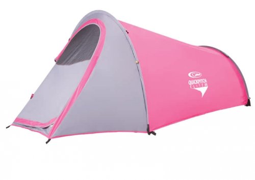 Gelert Quick Pitch Ein Personen Sekundenzelt Elite DS, raspberry sorbet/iced pearl,1