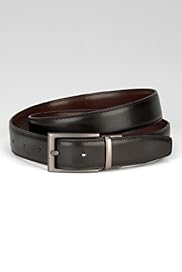 Leather Coated Gunmetal Buckle Belt