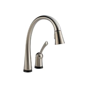 Delta Faucet 980T-SS-DST Pilar Touch 2O Single Handle Pull-Down Kitchen Faucet, Stainless by DELTA FAUCET