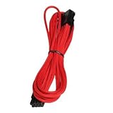 BitFenix 8 Pin PCIe, 45cm - Cable (45cm, male/female, PCI-E (8-pin), PCI-E (8-pin), 0.45 m, Negro, Rojo) , color