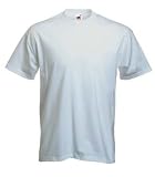T-Shirt * Super Premium T * Fruit of the Loom * XL * Weiss