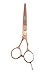 Shears Direct 5.5 Inch Gold Titanium Professional Offset Shear Made of Japanese 440 C Stainless, 1.9 Ounce