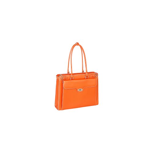 McKleinUSA 94830 WINNETKA Leather Ladies Briefcase with Removable Sleeve - Orange McKleinUSA 94830 WINNETKA Leather Ladies Briefcase with Removable Sleeve - Orange