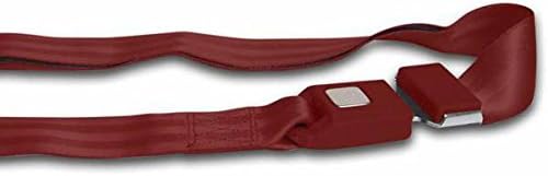 AUTOLOC POWER ACCESSORIES 11275 2 Point Burgundy Lap Seat Belt -1 Belt