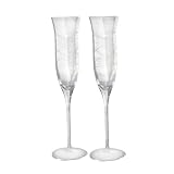 Nambe Motus Champagne Stemware Pair