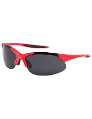 Mens Sports Sunglasses - Golf Baseball etc - Red 5413 by SharpShades