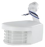 Leviton PS110-10W 1000W Incandescent, 110 Degree, 2500 Square Feet Coverage, PIR Outdoor Occupancy Sensor, White