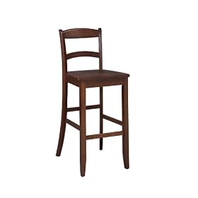 Linon Home Decor 01852DKCHY-01KD Triena Camel Stool 30"
