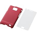 ELECOM docomo GALAXY SII SC-02C シェルカバー (保護フィルム付) マット レッド PD-SCS2PVRRD
