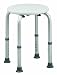 HealthSmart Shower Stool with Bactix, White