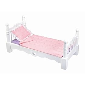 Melissa and Doug Deluxe Wooden Doll Furniture - Bed by Melissa & Doug