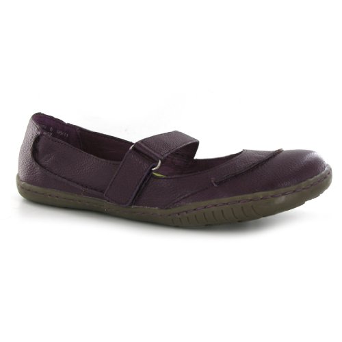 Hush Puppies Emin Purple Leather Womens Shoes