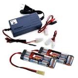 2 pcs Tenergy 8.4v 1600mAh NiMH Flat Battery Packs for Airsoft Guns w  A Tenergy 7.2V -...