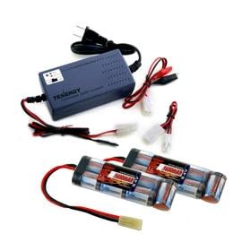 2 pcs Tenergy 8.4v 1600mAh NiMH Flat Battery Packs for Airsoft Guns w  A Tenergy 7.2V -... from Battery Packs