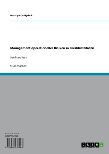 Management operationeller Risiken in Kreditinstituten: Seminararbeit (German Edition)