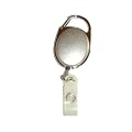 Ausweis Jojo mit Schlaufenclip Oval in silber