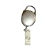 Ausweis Jojo mit Schlaufenclip Oval in silber
