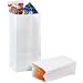 Duro 81250 Paper Flat-Bottom Grocery Bag, 4-lb Capacity, 5" Length x 3-1/3" Width x 9-3/4" Height, White (Pack of 500)