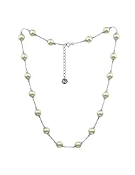 Majorica Jewelry 36" Pearl and Silver Chain Necklace