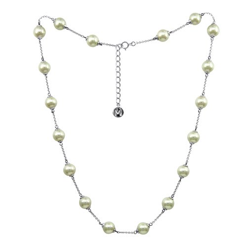 Majorica Jewelry 17 Pearl Chain Necklace