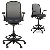 Chadwick Drafting Chair-Highly Adjustable Black