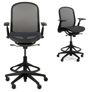 Chadwick Highly Adjustable Drafting Chair in Black