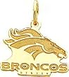 14K Gold NFL Denver Broncos Logo Charm