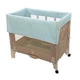 Arm's Reach Original Co-Sleeper Bassinet with Short Liner - Toffee/Turquoise