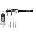 Fowler 54-004-330 Xtra-Value Depth Gage and Euro-Cal IV Measuring Set, 1-6" Depth Gage and 6" Euro-Cal IV