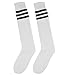 World Pride Unisex Athletic Knee High Socks, Bright Color with Triple Stripes
