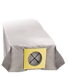 WENKO 4843014100 Universal-Dauer-Staubsaugerbeutel - wiederverwendbar, Polyester, 24.5 x 7.2 x 35 cm, grau