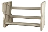 Kantek DVD/VHS Stacking Shelf, 25 DVD or 13 VHS Capacity, 15.5 x 8 x 10, Gray (DVD25)