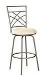 Antique Gold Accented Pewter Bar Stool