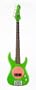 Fleabass Junior 3/4 Size Bass Guitar Green and Pink (Punk)
